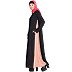 A-line abaya with Contrast side panels